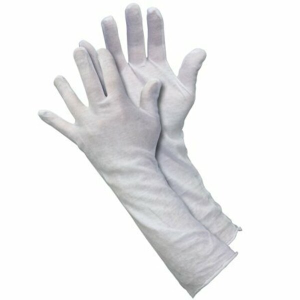 Bsc Preferred Cotton Inspection Ext. Cuff Gloves 2.5 oz. - Large, 12PK S-17932